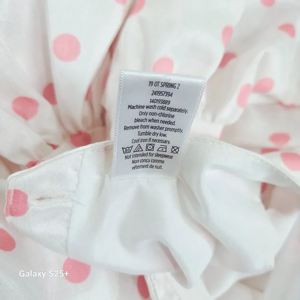 Gymboree Girls Floral Fit & Flare Dress Polka Dot Tulip Border Size 6